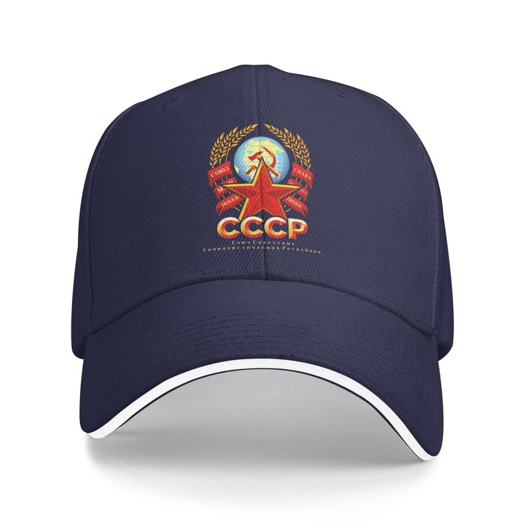 Baseball Caps Cccp Retro Style Ussr Communist Russian Trending Customized FeUnisex Unisex Outdoor Summer Caps