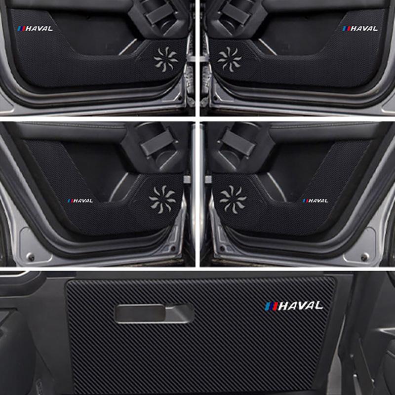 Car Inner Door Pad Co-pilot Anti-kick Mat For Haval Dargo 2021 2022 2023 Interior Accessories Auto Sticker Protector Parts