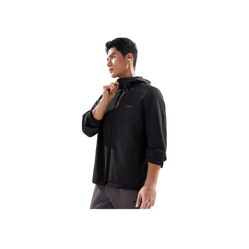 Li-Ning Fitness Serie Winddicht Wasserabweisend 3D Kapuze Logo Windjacke Herren Oberbekleidung AFDVG61-1