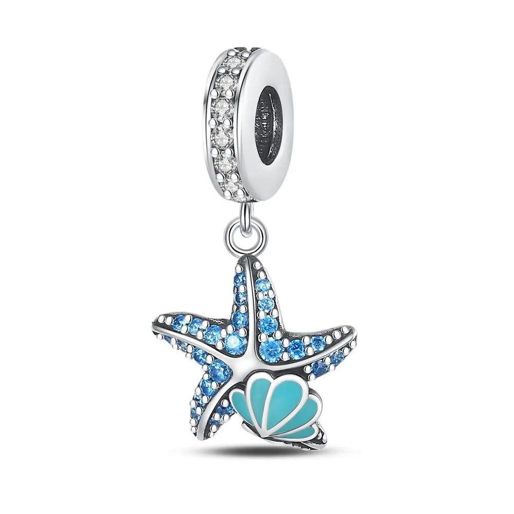 Silver 925 Charms Butterflies Dragonflies Bees Owls Zircon Beads Fit DIY Charms Birthday Jewelry Gifts
