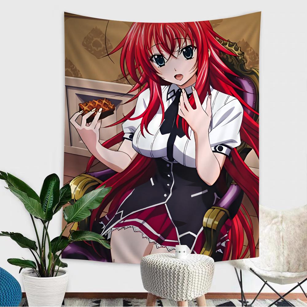 High School DxD DIY Väggbonad Hängande Tarot Hippie Väggmattor Sovsal INS Heminredning