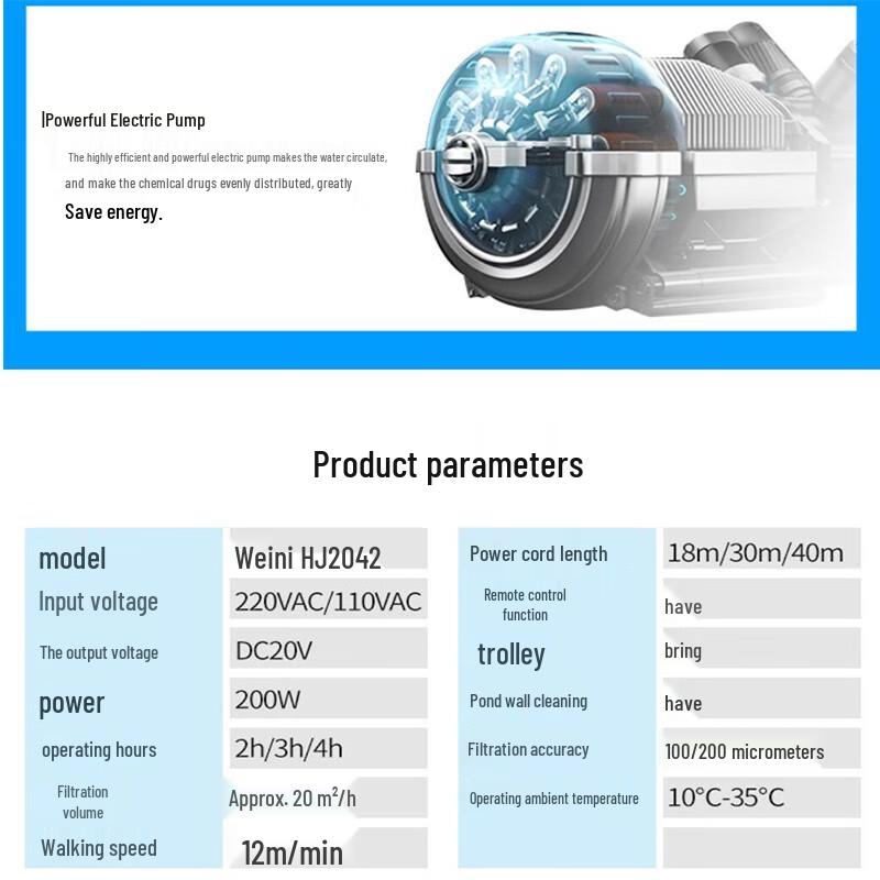 Winny Automatic Swimming Pool Cleaner & Accessories