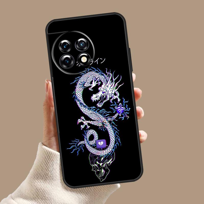Ancient Japanese Dragon Case For OnePlus Nord 5 CE 3 4 Lite N20 N30 OnePlus 15 13 12 11 10T 13T 13R 8 9 10 Pro Cover