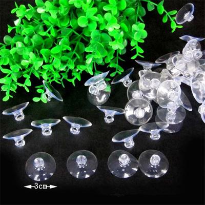 50pc Supplies 3cm Transparen Rubber Sucker Glass Suction Cups Wedding Car Decoration