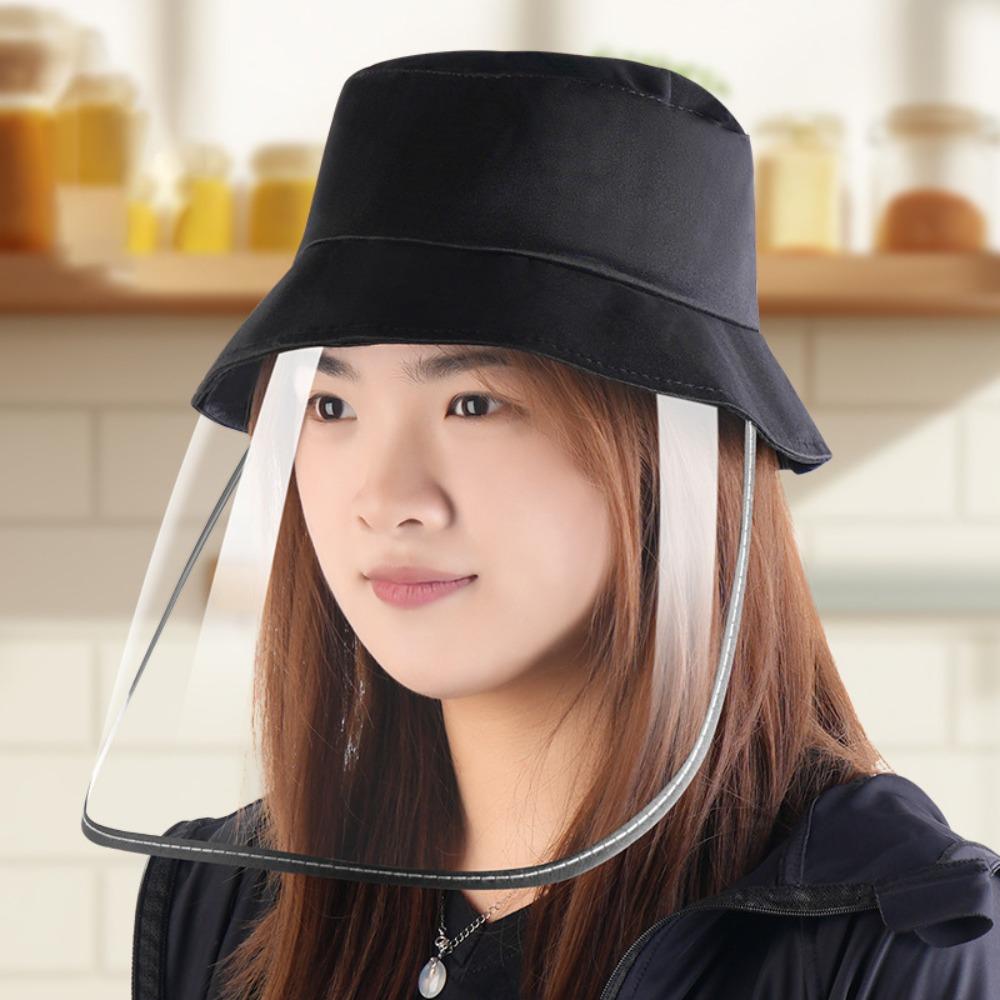 Full-Face Kitchen Oil Splatter Proof Mask Detachable Waterproof Kitchen Fumes Face Shield Anti-Fog Transparent