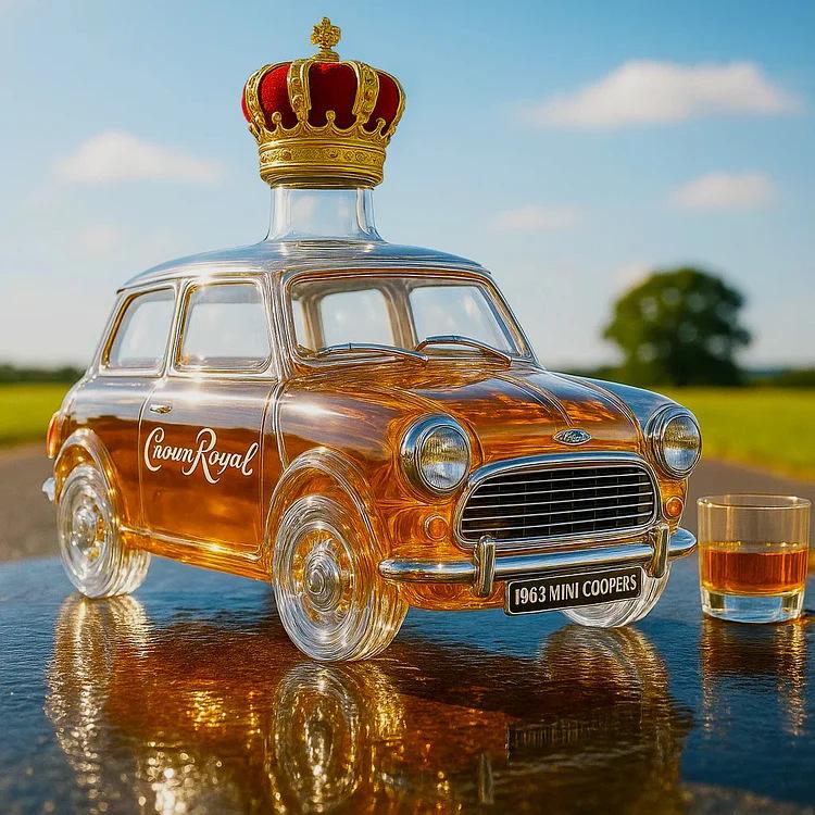 Funny French Bulldog Whiskey Bottle, Humor Novelty Decanter, Creative Gift, 250ml Clear Glass