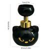 Niedlicher Katzenpfoten Schaumseifenspender Schwarze Katze Pumpflasche mit Pfotenabdruck-Design für Badezimmer, Küche, haustierfreundliche Haushalte