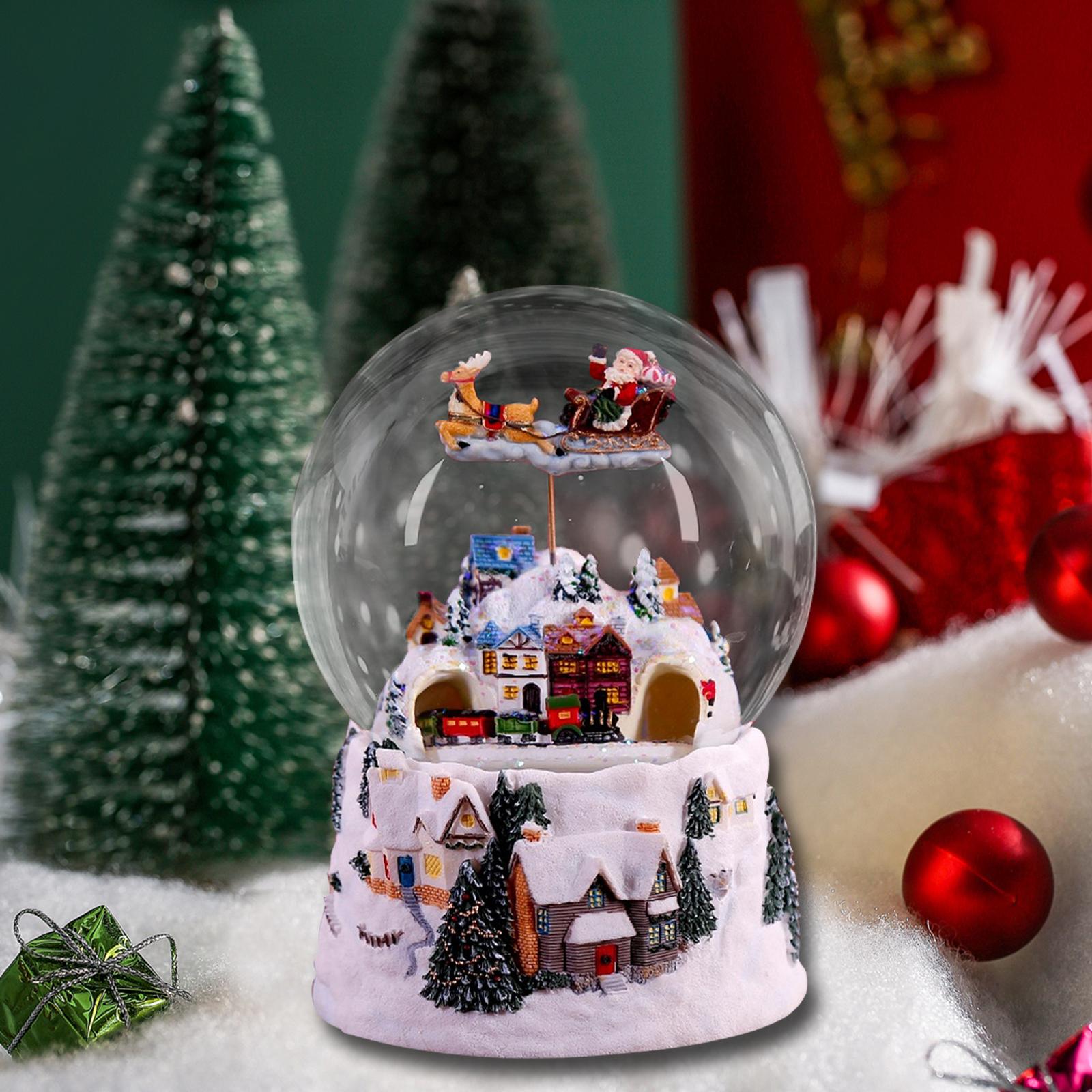 

Рождественская музыкальная шкатулка, вращающаяся игрушка, рождественская музыкальная шкатулка для столешницы, вечеринки, дома олений