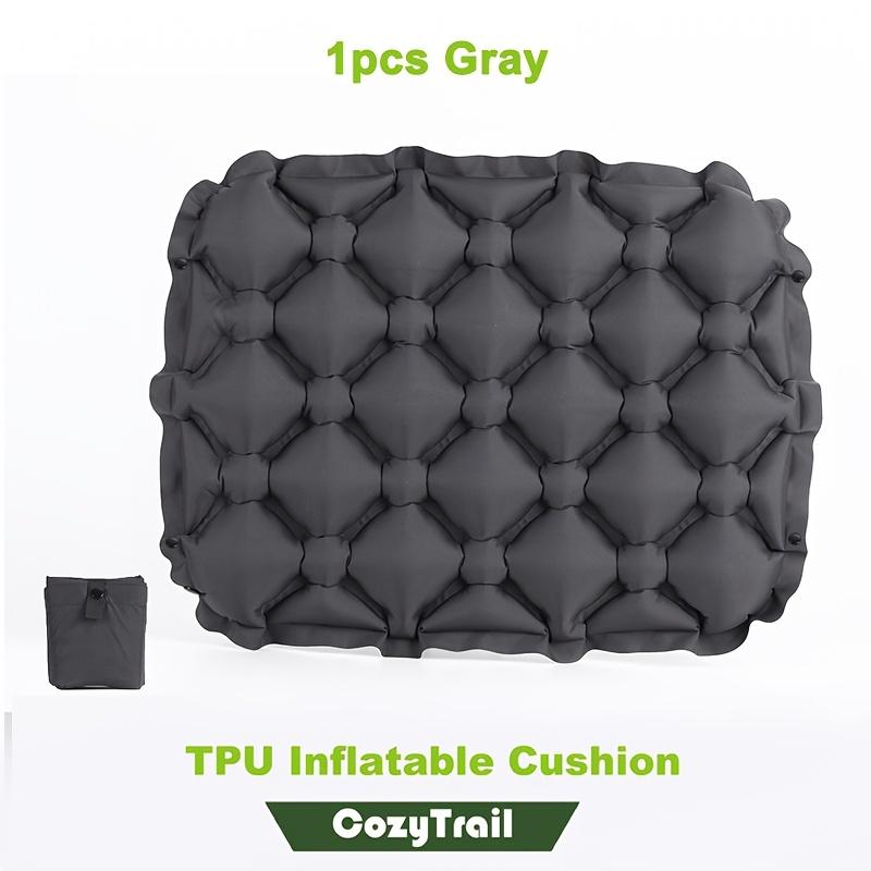 1-Pack Ultra-Lightweight Folding Portable Cushion Seat - Durable Nylon Green VIP Seat for Outdoor Camping, Travel & Hiking