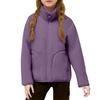 Kids' Fleece-Lined Jacket - Stand Collar Thermal Coat
