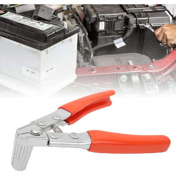 Battery Terminal Cleaner, Tamale Spreader Tool, Battery Terminal Spreader, Professional Ergonomic Design Angled Head Battery Pliers Spreader Tool