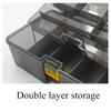 Double Layer Lure Tackle Box Removable Plastic Fishing Tackle Box Fake Bait Hook Fishings Gear Tool Multifunctional Storage Box