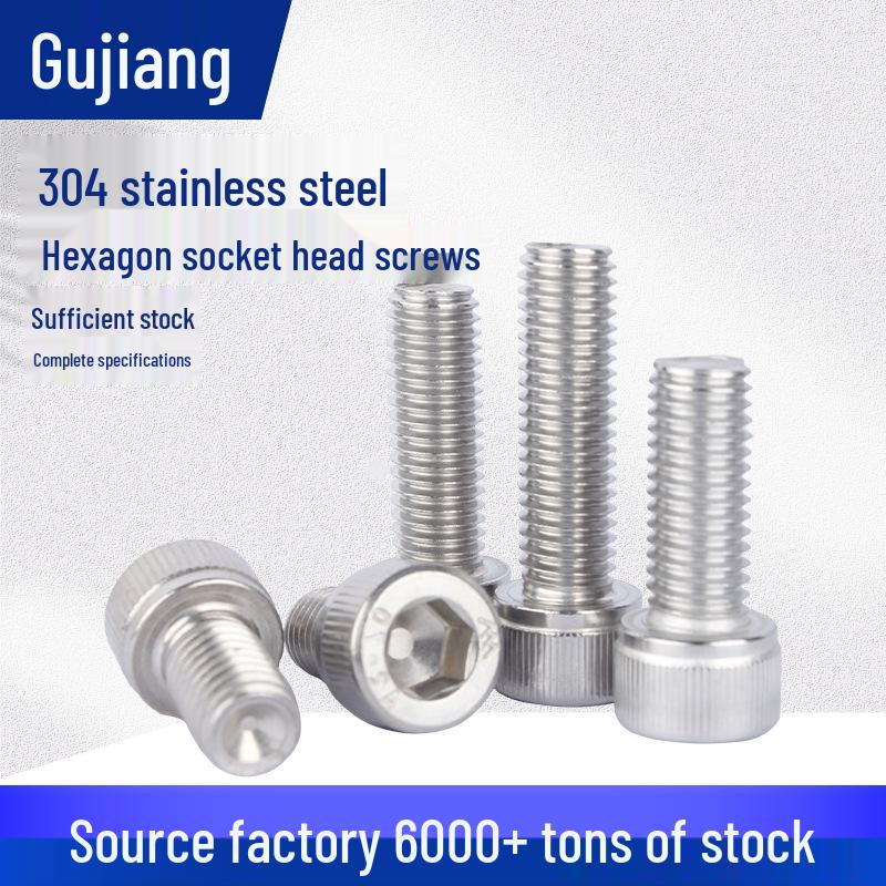 304 Stainless Steel Hex Socket Cap Screw, Cylindrical Head, DIN912, Sizes M1.4-M3 M2*5