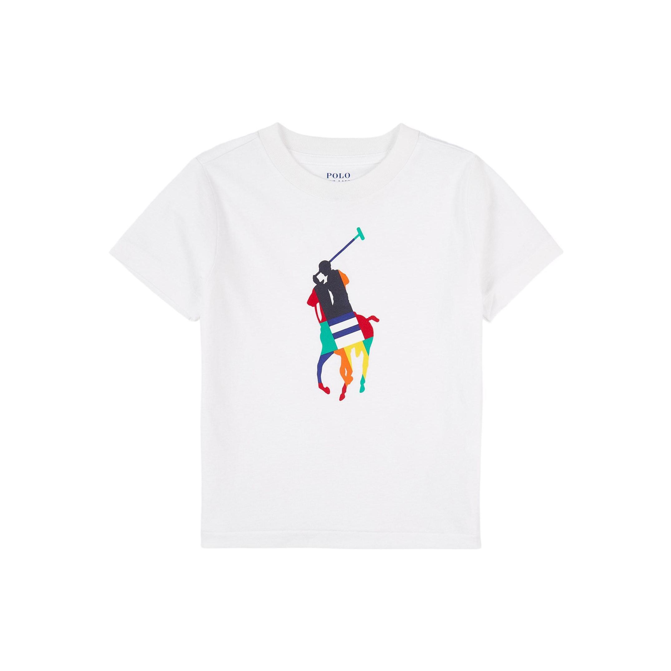 

Футболка Polo Ralph Lauren FW21 с логотипом, круглым вырезом, коротким рукавом, детская, белая 321844817-001 M