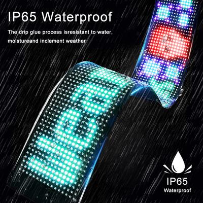 Écran Matriciel LED Flexible DIY Ultra-Fin Panneau de Voiture Programmable Écran LED Bluetooth avec Télécommande APP Pour Voiture Magasin Bar