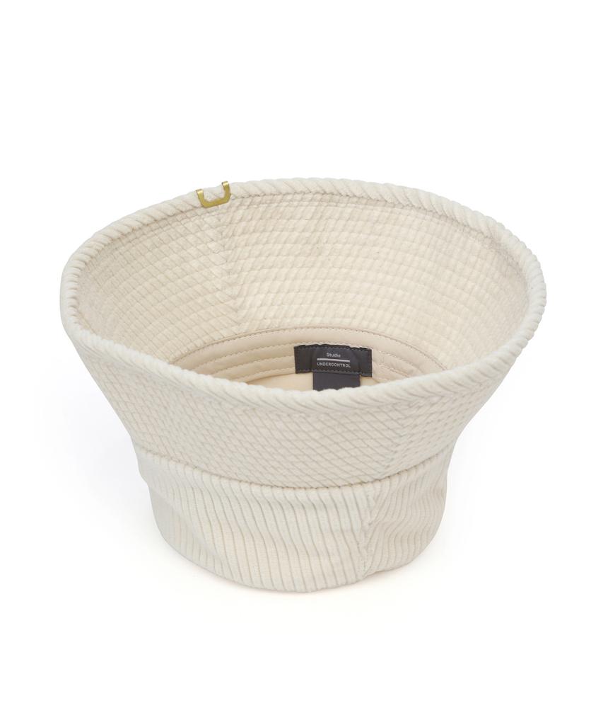 Eondeokeonteulolseutyudio Corduroy Bucket Hat Drop Bucket / H Cord / Milk