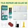 Ceramic Tile Repair Paste Ceramic Tile Repair Small Holes Ceramic Tile Repair Kit AB Mix Paste Tile Adhesive Porcelain Sink Repair Kit White