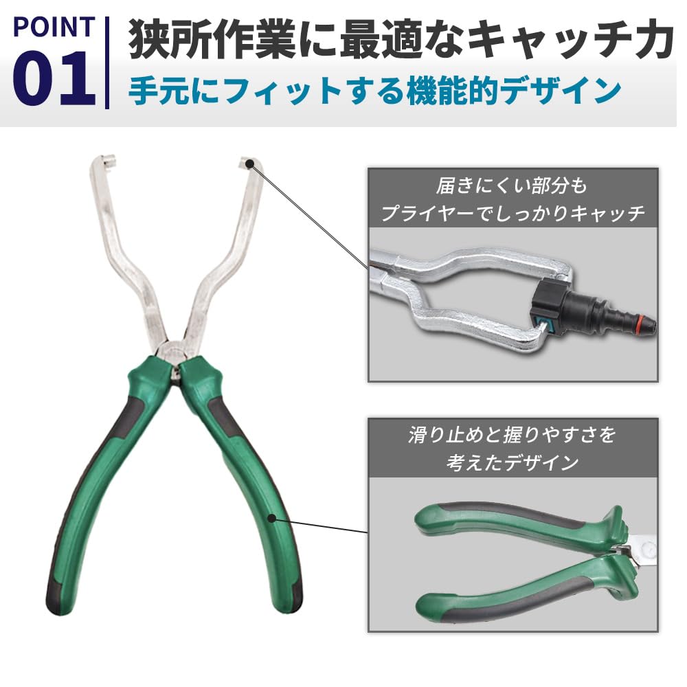 PREMIUMM Coupler Removal Pliers Clip Clip Connector Coupling Tool Set Tool, Wrench, Remover, Pliers, Remover, 3-Piece