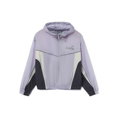 Li Ning Sports Lifestyle Series Loose Fit Hooded Sports Jacket Women Jackets Purple AFDR324-5