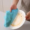 5Pcs 30x30cm Square Water Absorbing Kitchen Dishwashing Towels Household Car Cleaning Cloth Multifunctional Rag