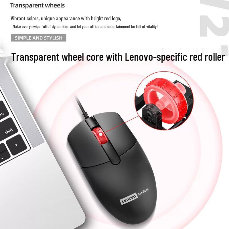 Lenovo PW21 Wired Ergonomic Keyboard and Mouse Set