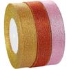 25 Yards (6mm-40mm) Glitzerband DIY Kunstseidenrosen Bastelbedarf Hochzeitszubehör Nähzubehör Scrapbooking-Material