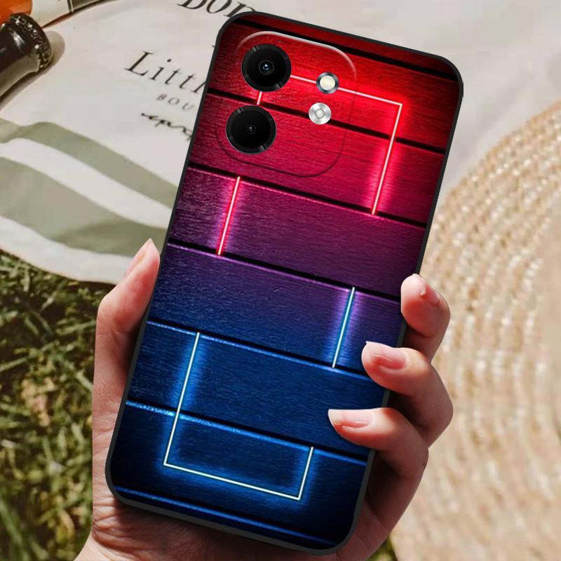 For Infinix Smart 9 Case X6532 Luxury Painted Phone Silicon Back Cover For Infinix Hot 50i X6531 Cases Protective Shell Smart9