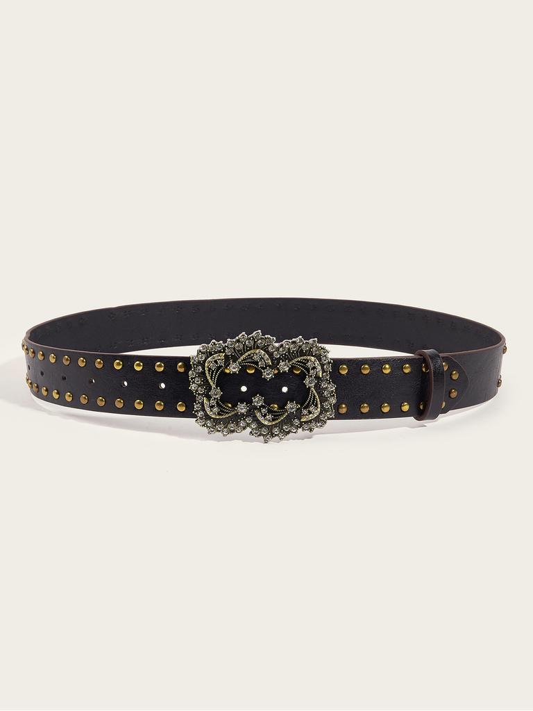New Arrival Retro Rivet Fashion Punk Style Wide Waist Belt Personality Female Jeans Belt