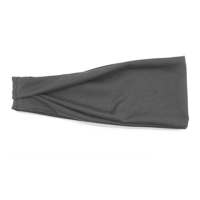 

Wide Elastic Non Slip Headbands for Women Soft Sweat Absorbent Hair Bands for Running Workout Gym Sports серый