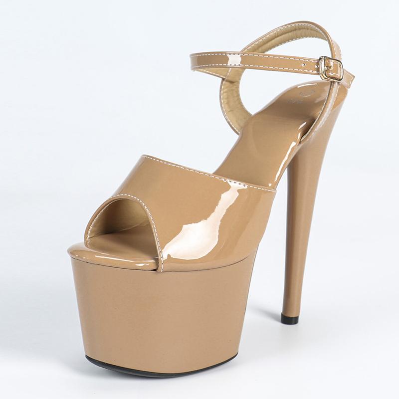 

Liyke Модель Подиум Женские Сексуальные 17 см Фетиш-Сандалии Платформа Открытый Носок Стриптизерша Танец На Пилоне Экстремальные Каблуки Свадебный Банкет Обувь 37