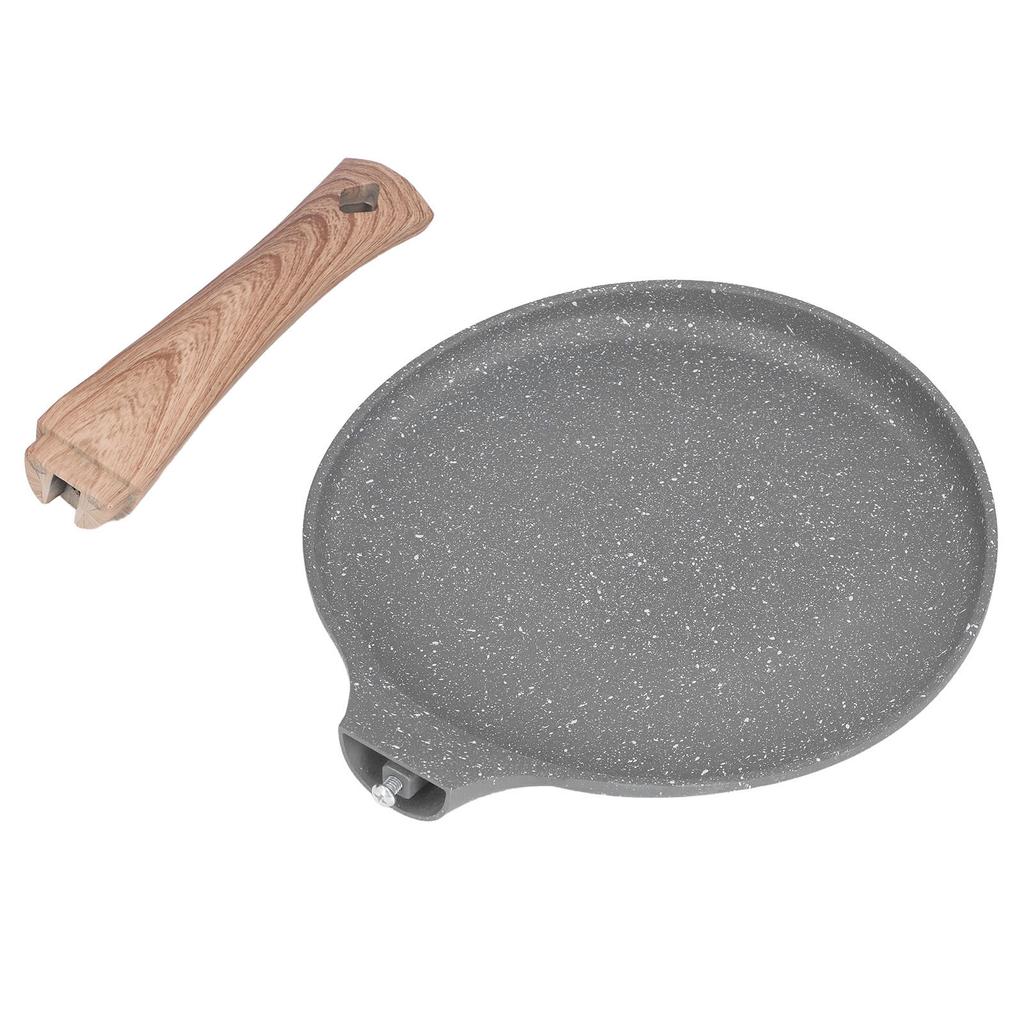 Frying Pan with Magnetic Base Rapid Heat Conduction Prevents Stick Aluminium Alloy Pancake Pan for