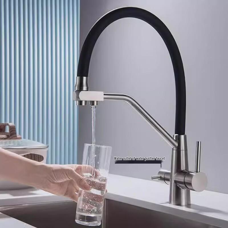TLXT 3-in-1 Kitchen Faucet with Water Purifier