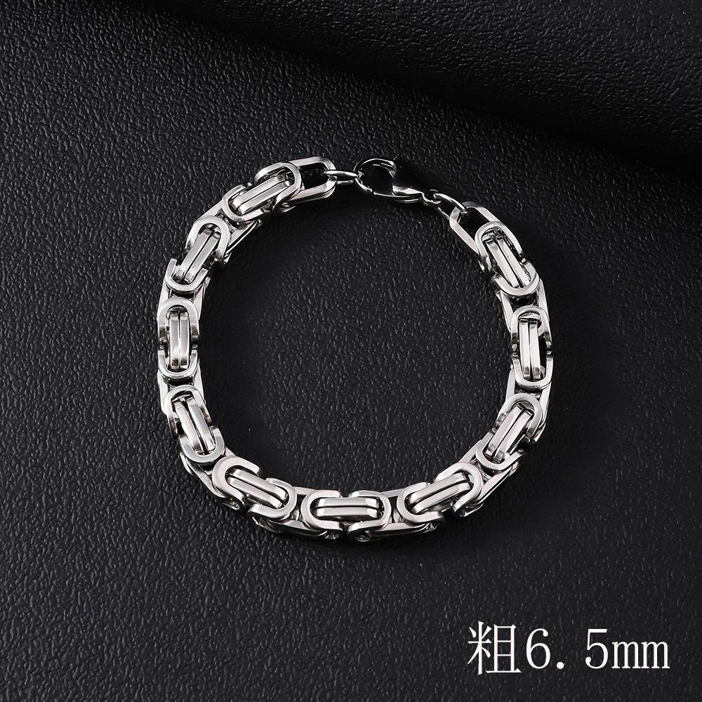 Bracciale da Uomo in Acciaio Inossidabile Semplice Prepotente Punk Alto Senso Cubano Acciaio al Titanio Bracciale Gioielli da Uomo