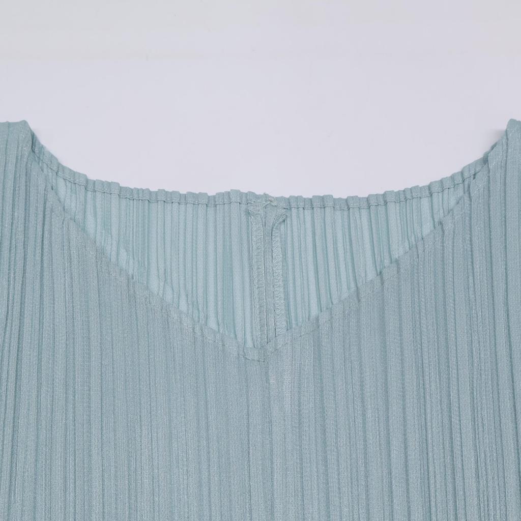 PLEATS PLEASE Light Green PP13-JH166 21AW Pleated Dress dress 4 blueUsed