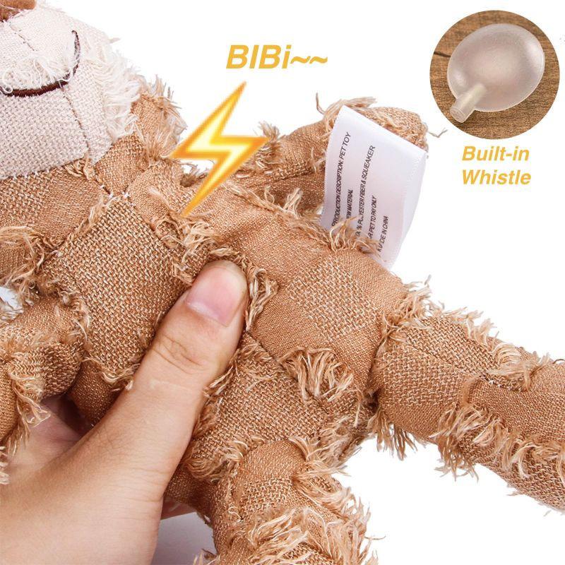 Zabawka dla zwierząt Teddy Bear, zabawka wydająca dźwięki, interaktywna, dla psów, do zgrzytania, czyszczenia zębów, antygryzowa, Abreact, zabawka dla misia, artykuły dla zwierząt