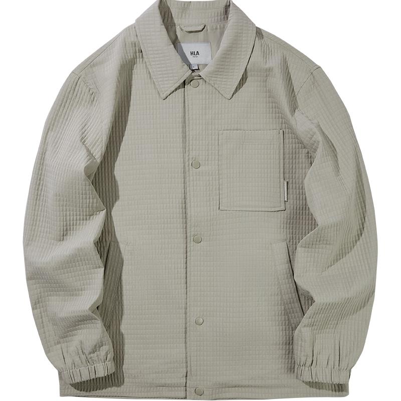 HLA Men's POWER YOUNG Plaid Lapel Jacket