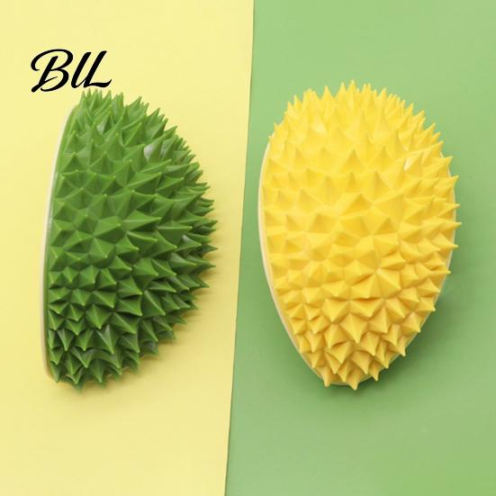 Cat Grooming Brush Self Groomer Wall Corner Durian Shape Face Massager Hair Remover Toy for Indoor Long Short Fur Cats Boredom Relief