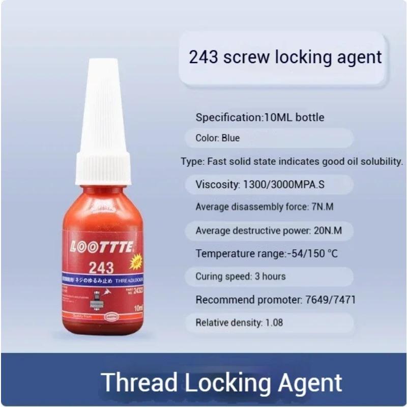 Screw Lock Threadlocker Red Screw Glue Thread Locking Agent Anaerobic Glue Anti-loose Universal Thread Sealants