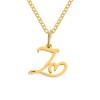 St. Delan Versatile 26-Letter Stainless Steel DIY Necklace Pendant