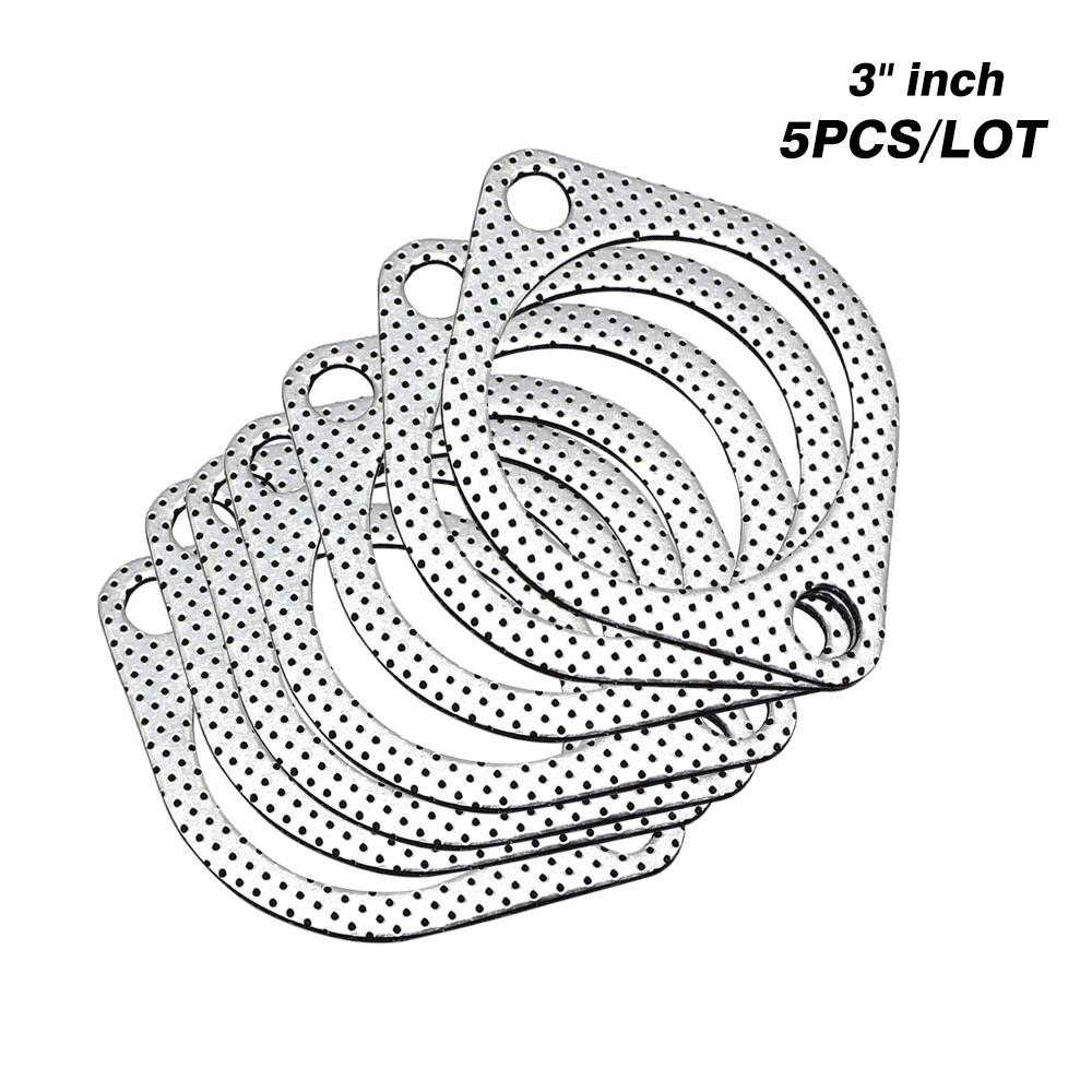 car Exhaust Gasket Flange 5pcs/Lot 2.25/2.5/2.75/3 inch Car Exhaust joints Engine Gasket/ Universal junta escape