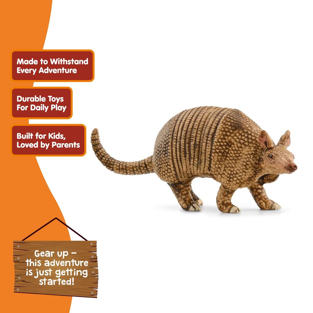 Schleich Wildtiere Gürteltier Alter Realistisches Tier Spielzeug 14874 Figur, 3+,