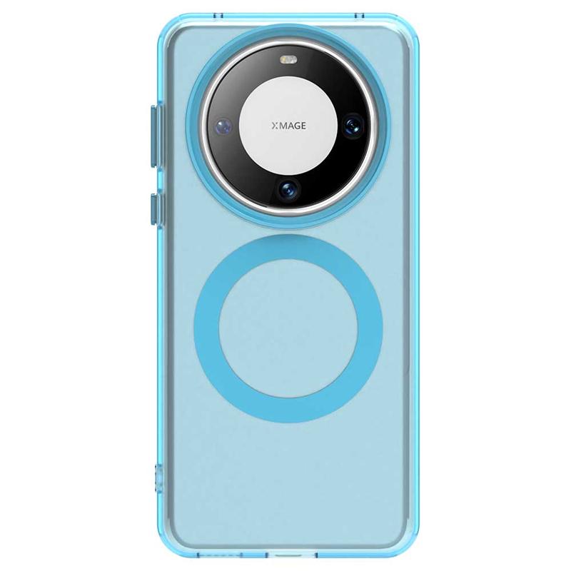For Huawei Mate 60 Pro Case Cover Huawei Mate 60 Pro Capas Transparent Annular Magnetic Matte Clear Fundas Huawei Mate 60 Pro