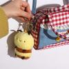 Bag Charm Bee Plush Pendant Stuffed Animal Bee Keychain Creative Little Bee Doll  Schoolbags
