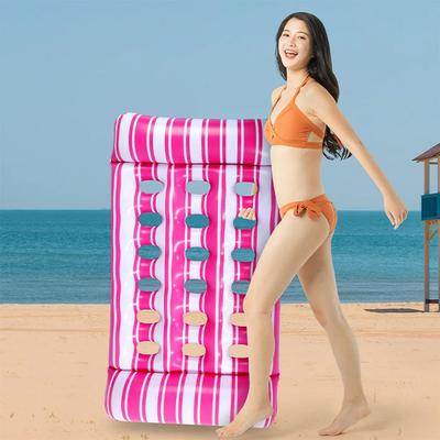 Inflatable Water Sleeping Bed PVC Floating Lounger Air Mattress Water Hammock Float Sun Lounger Swimming Pool Home Accessories