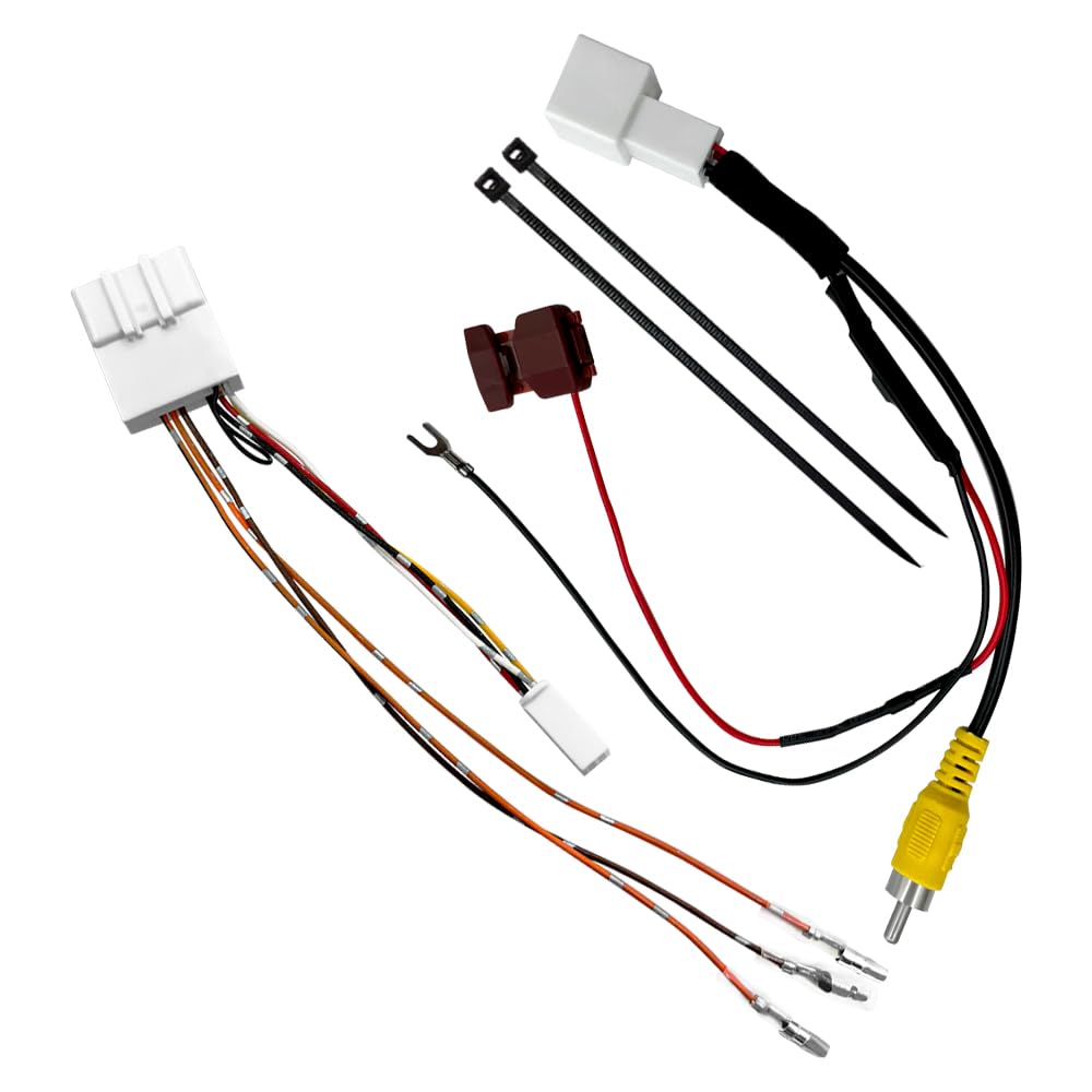 

LONNIK Daihatsu Toyota Subaru Камера заднего вида Пульт ДУ на руле Жгут подключения Сигнал переключателя рулевого колеса Back camera input conversion