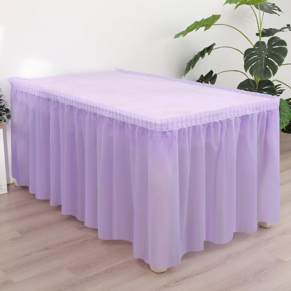 Waterproof Disposable Tablecloth Thickened Party Table Dress Colourful Table Skirt