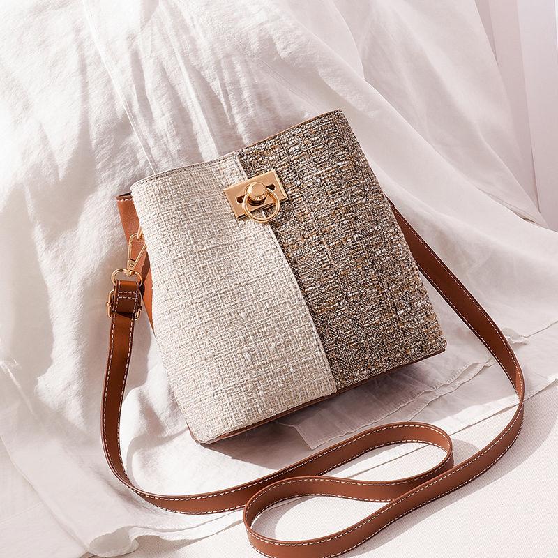 

Women s Trendy Tweed Bucket Bag - 2025 Crossbody & Shoulder Style