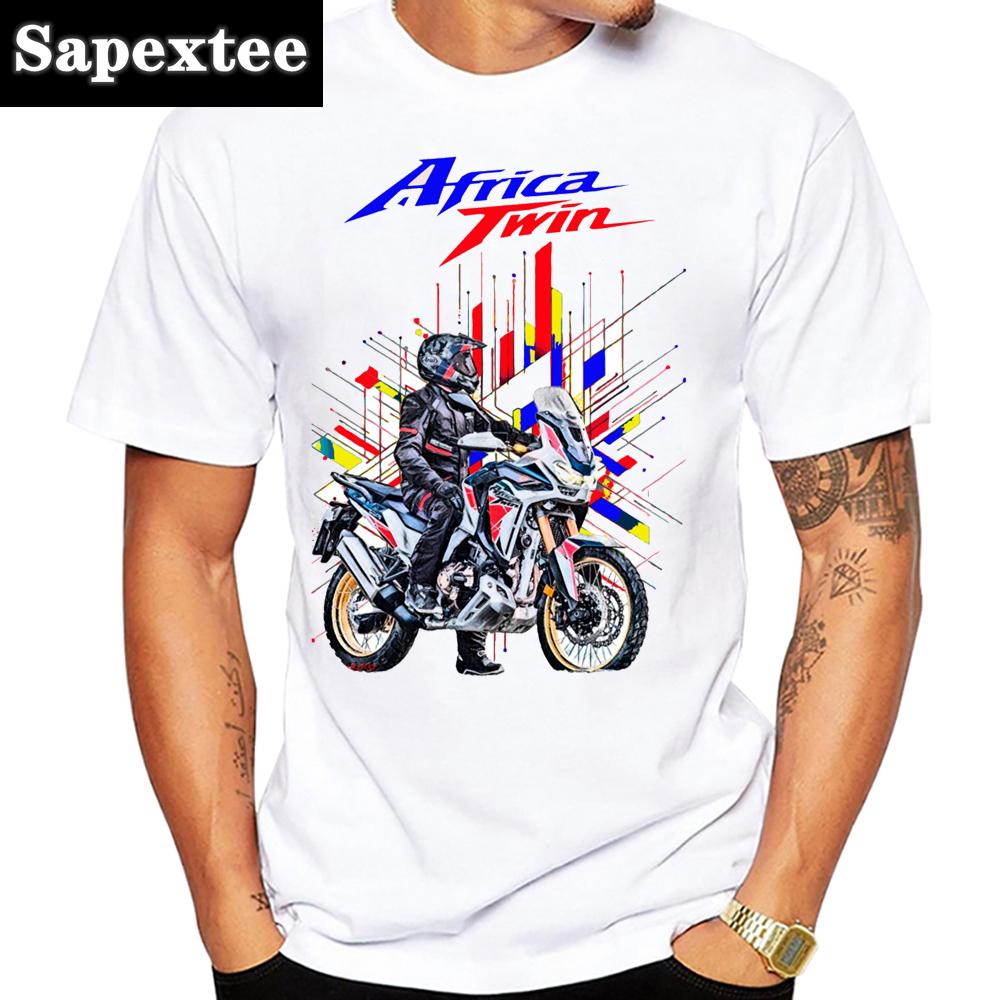 Africa Twin CRF1100 Motorcycle GS Adventure T-Shirt Men TShirt Moto Mountain Riding Sport Clothing Tops Hip Hop Boy Casual Tees