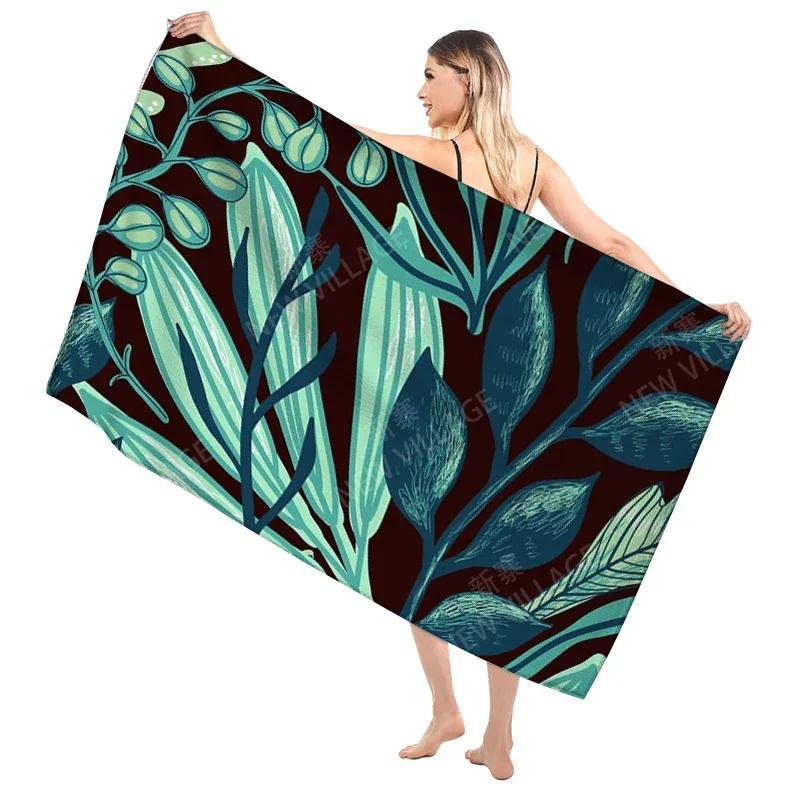 Bathroom Bath towel for adults sauna Large beach towel Gym towel Large hotel woman shower quick drying microfiber simple plant