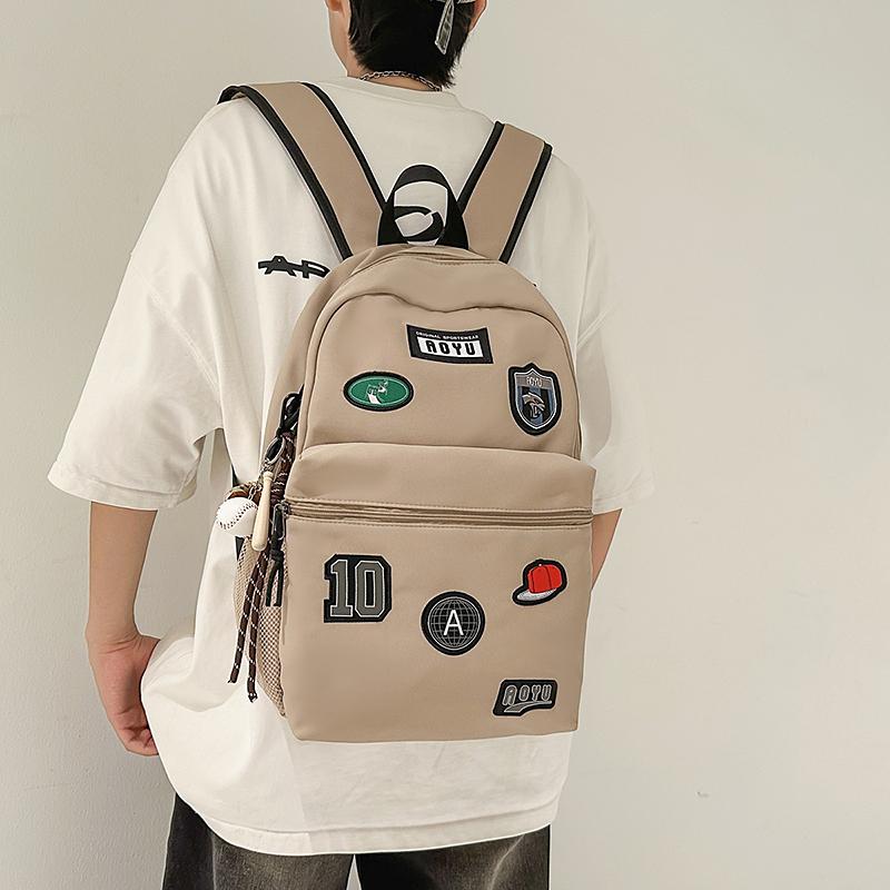 Print Student Schoolbag Unisex Lightweight Large Capacity Backpack